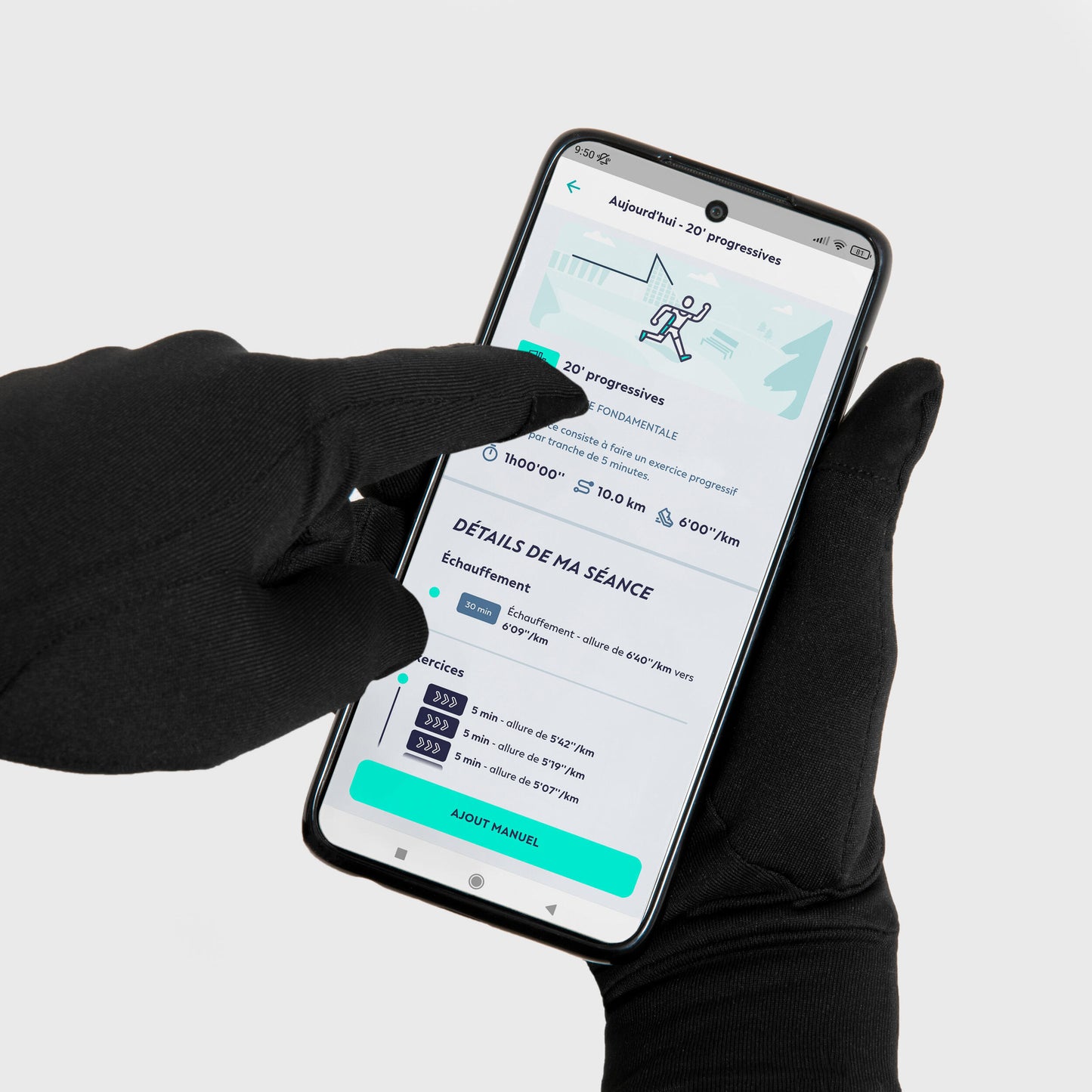Angove Sports Thermal Running Gloves Touchscreen Winter Gloves for Running Cycling and Outdoor Sports